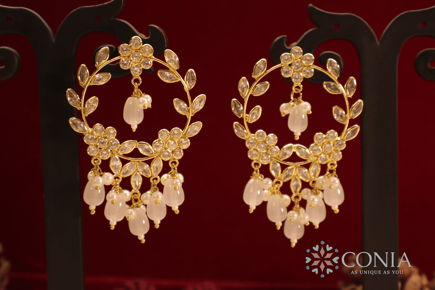 Floral Aura Chandbali