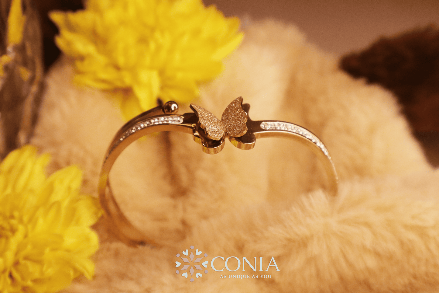 Conia Anti Tarnish Butterfly Bracelet Rose Gold