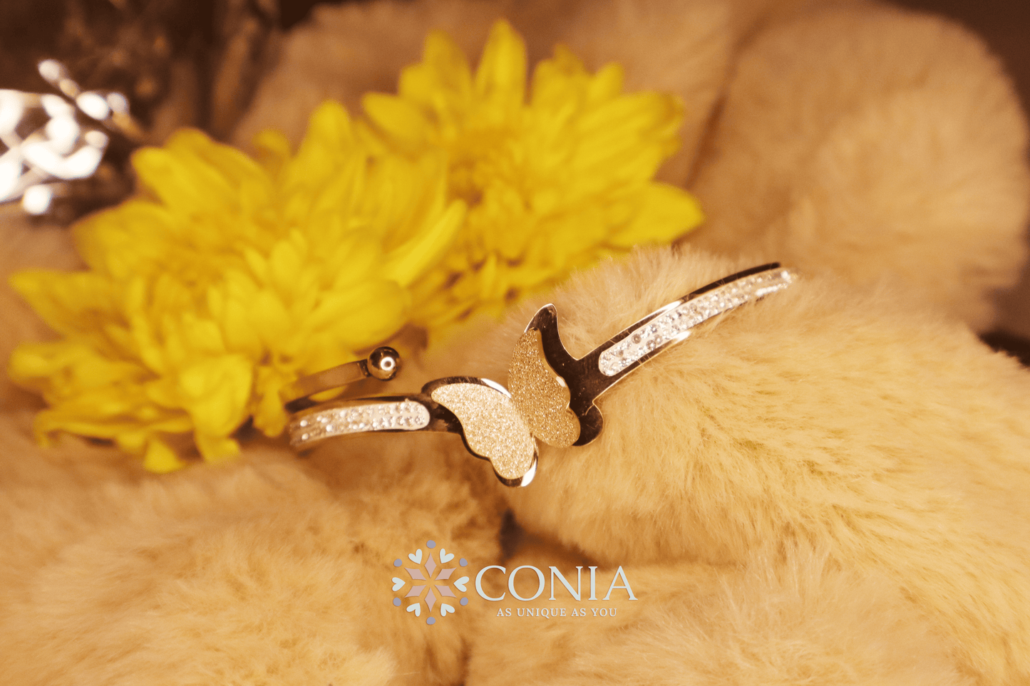 Conia Anti Tarnish Butterfly Bracelet Rose Gold