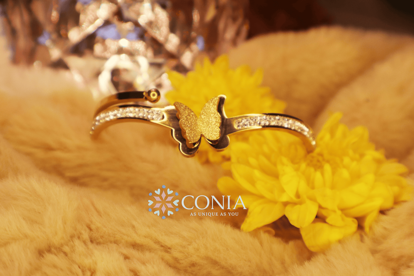 Conia Anti Tarnish Bracelet Butterfly Golden