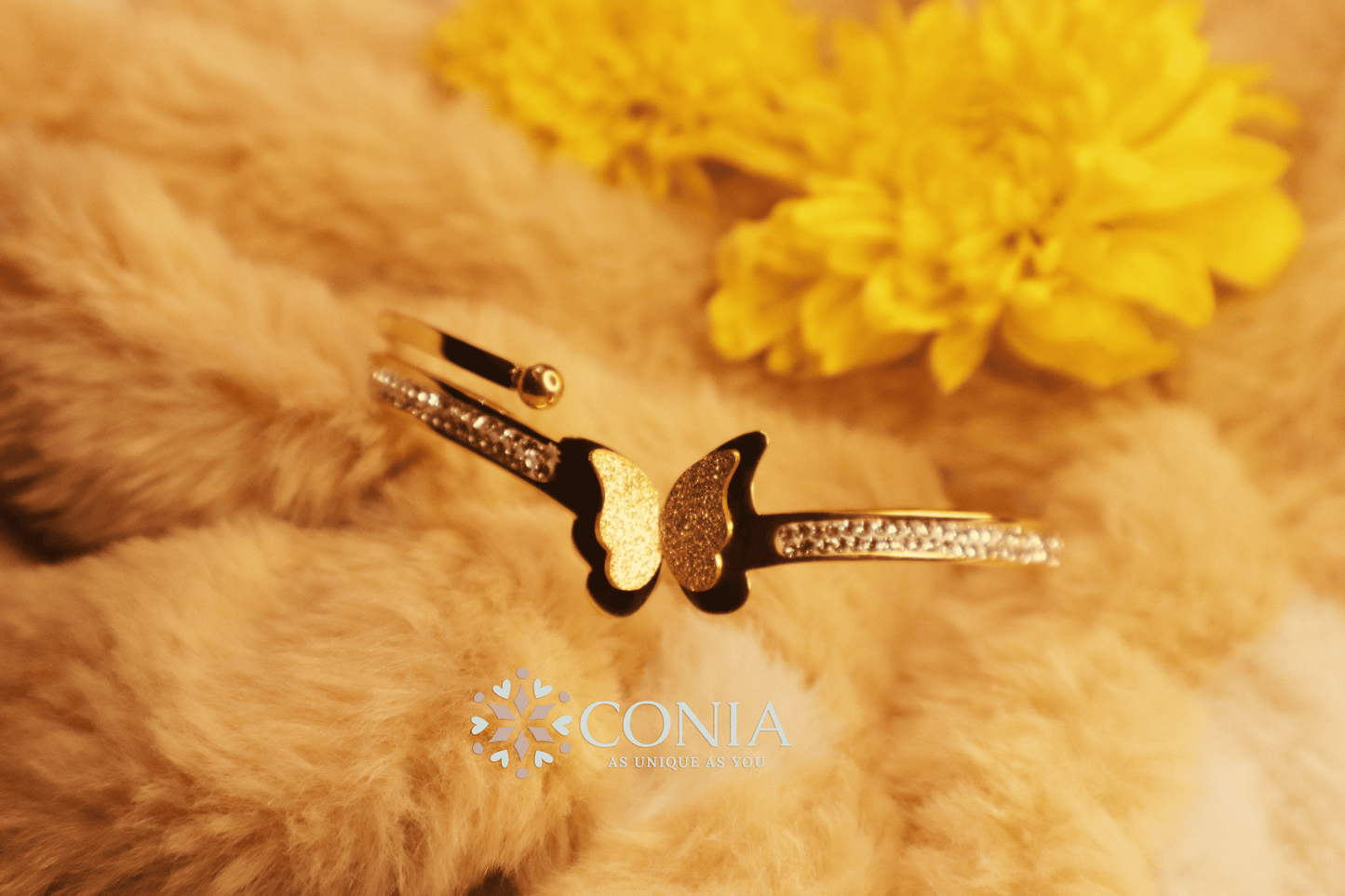Conia Anti Tarnish Bracelet Butterfly Golden