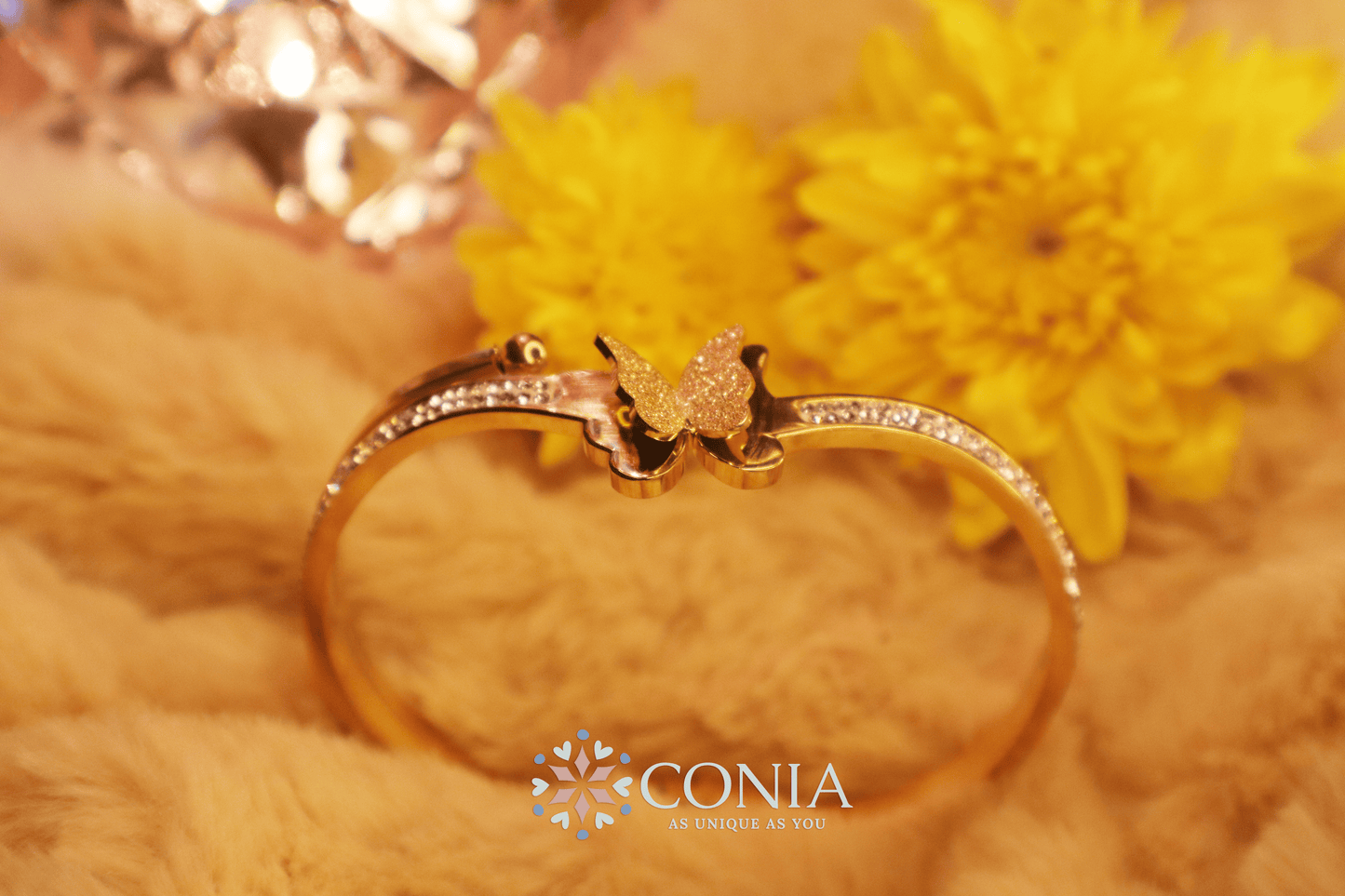Conia Anti Tarnish Bracelet Butterfly Golden