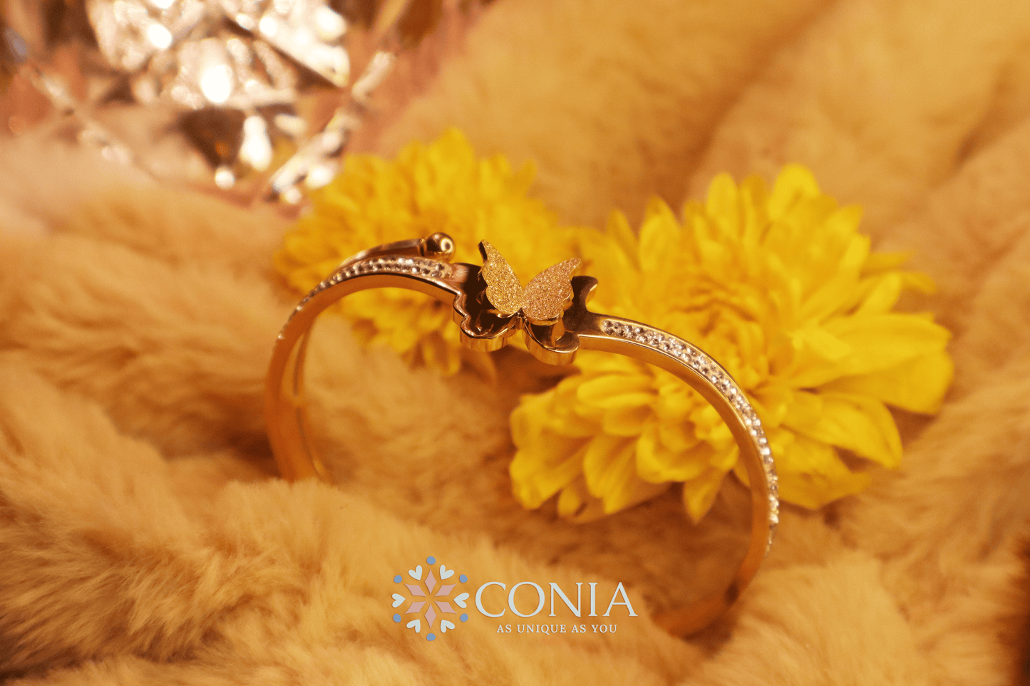 Conia Anti Tarnish Bracelet Butterfly Golden