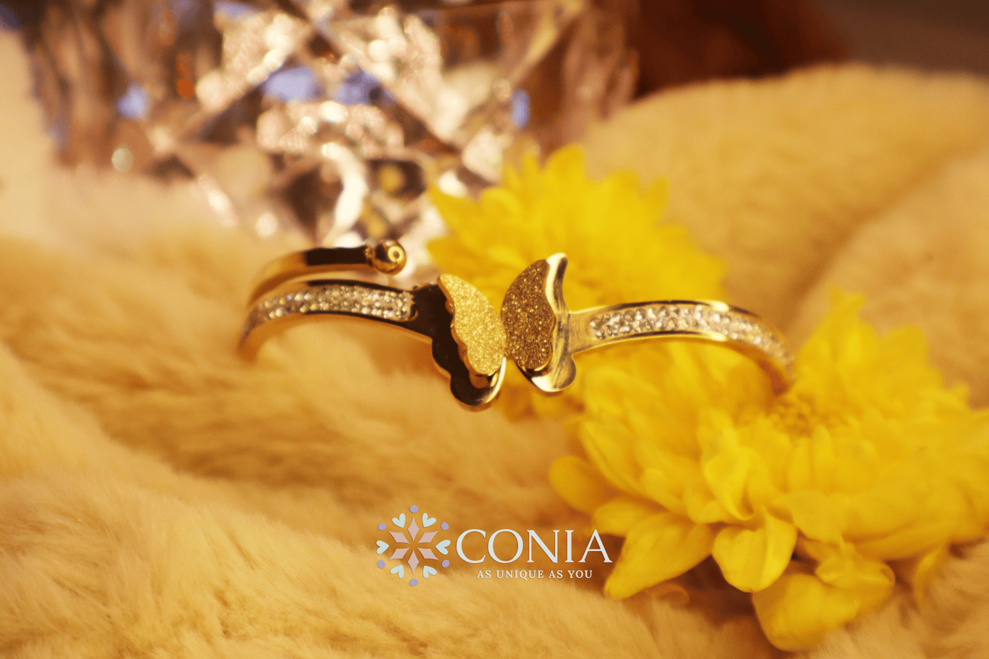 Conia Anti Tarnish Bracelet Butterfly Golden