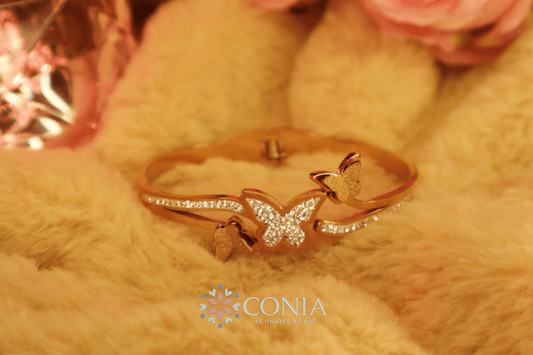 Conia Anti Tarnish Butterflies Bracelet Rose Gold