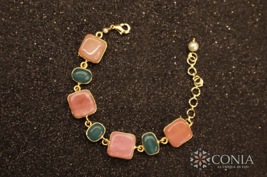 Pastel Radiance Bracelet Pink and Blue