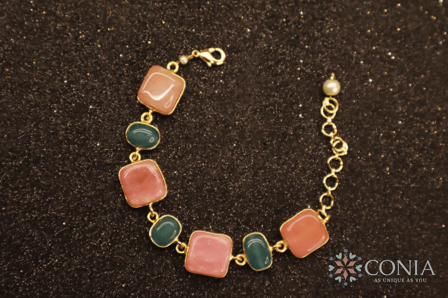 Pastel Radiance Bracelet Pink and Blue