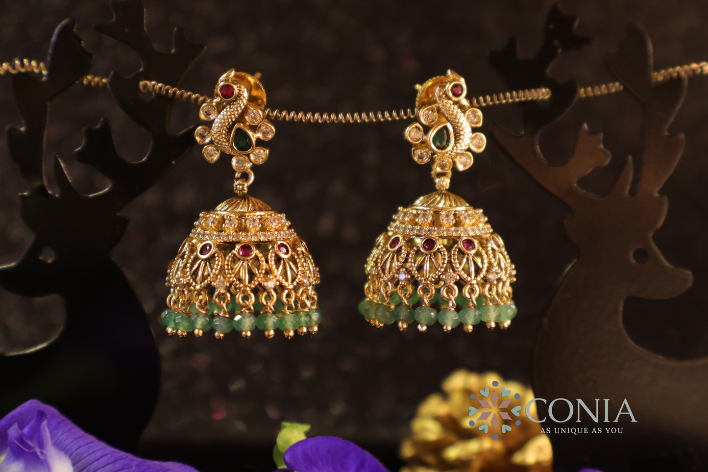 Royal Peacock Jhumki