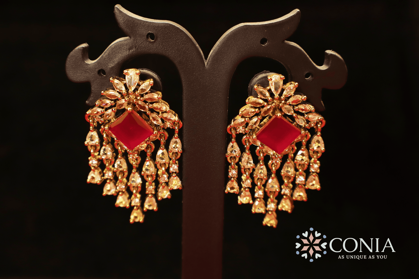 Victorian Dangles Red