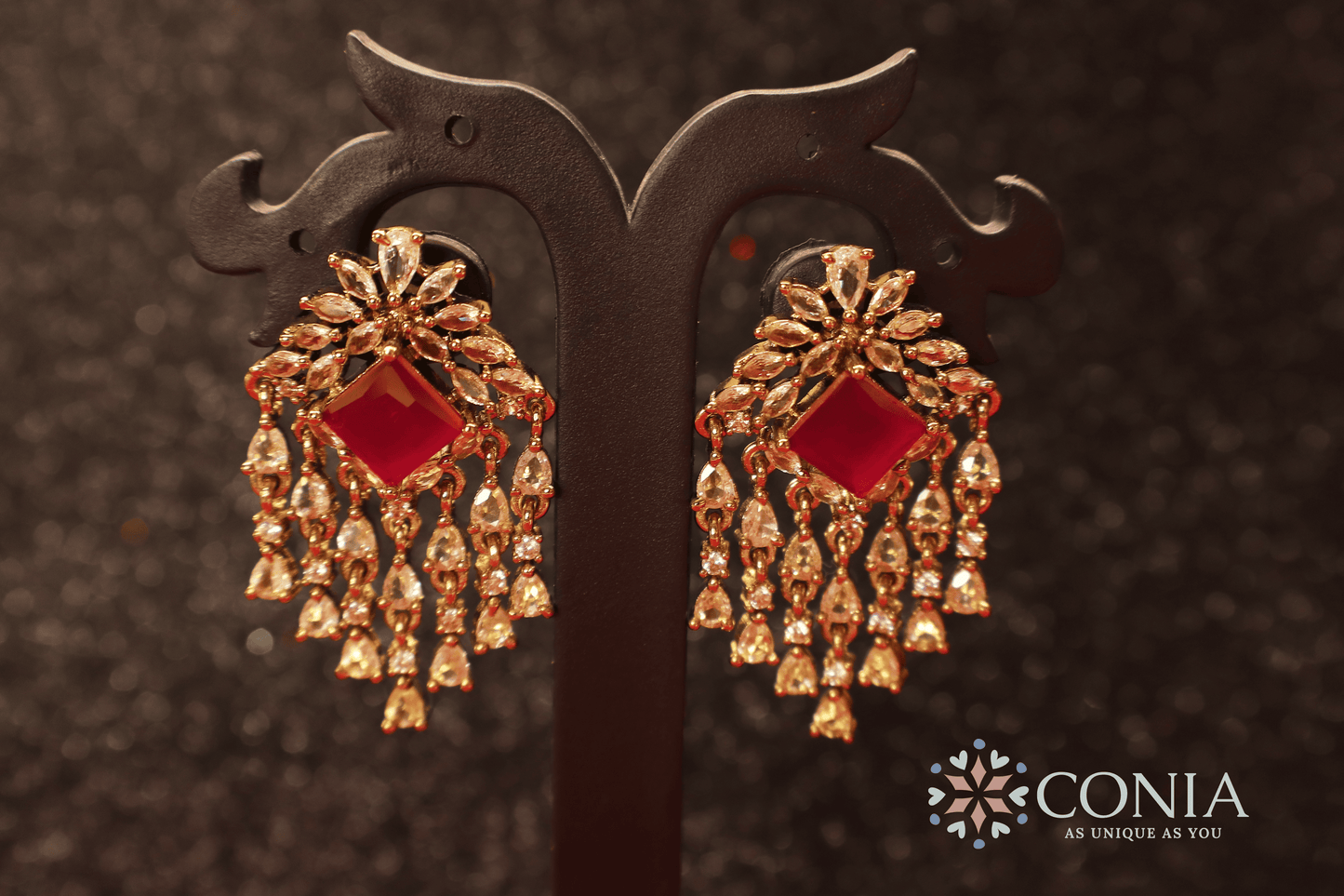 Victorian Dangles Red