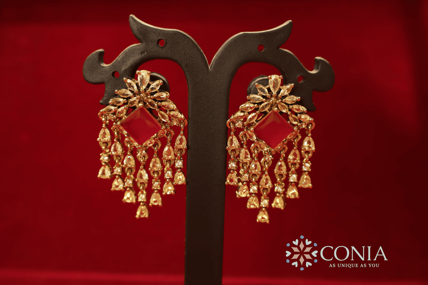 Victorian Dangles Red