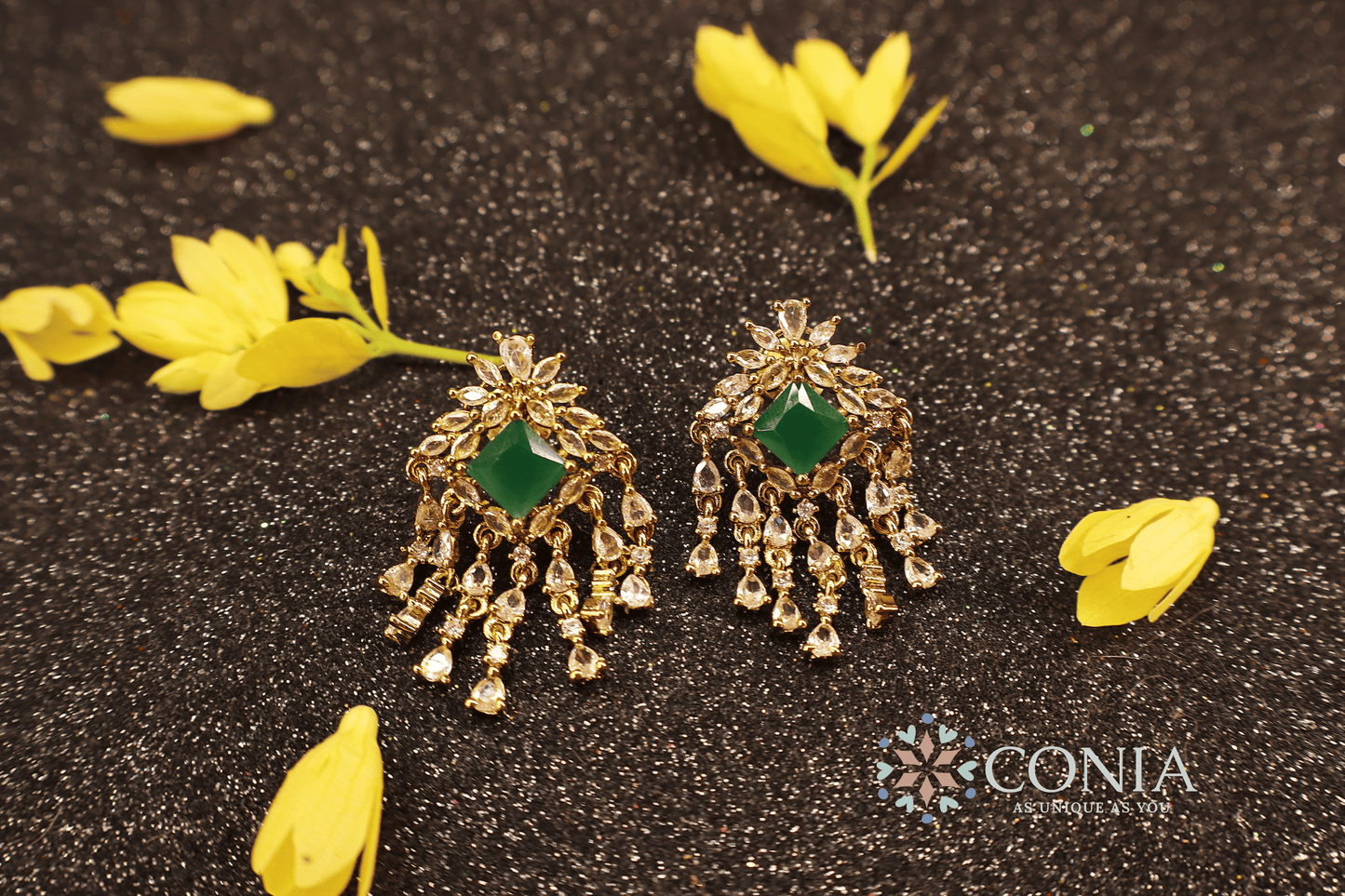 Victorian Dangles Green