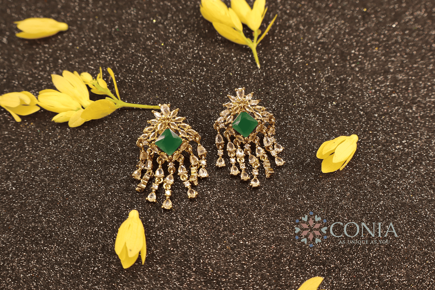 Victorian Dangles Green