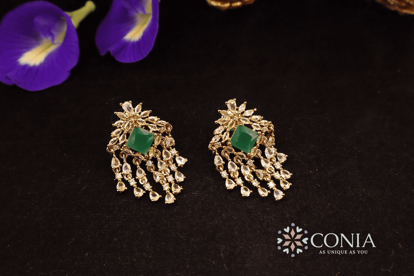 Victorian Dangles Green