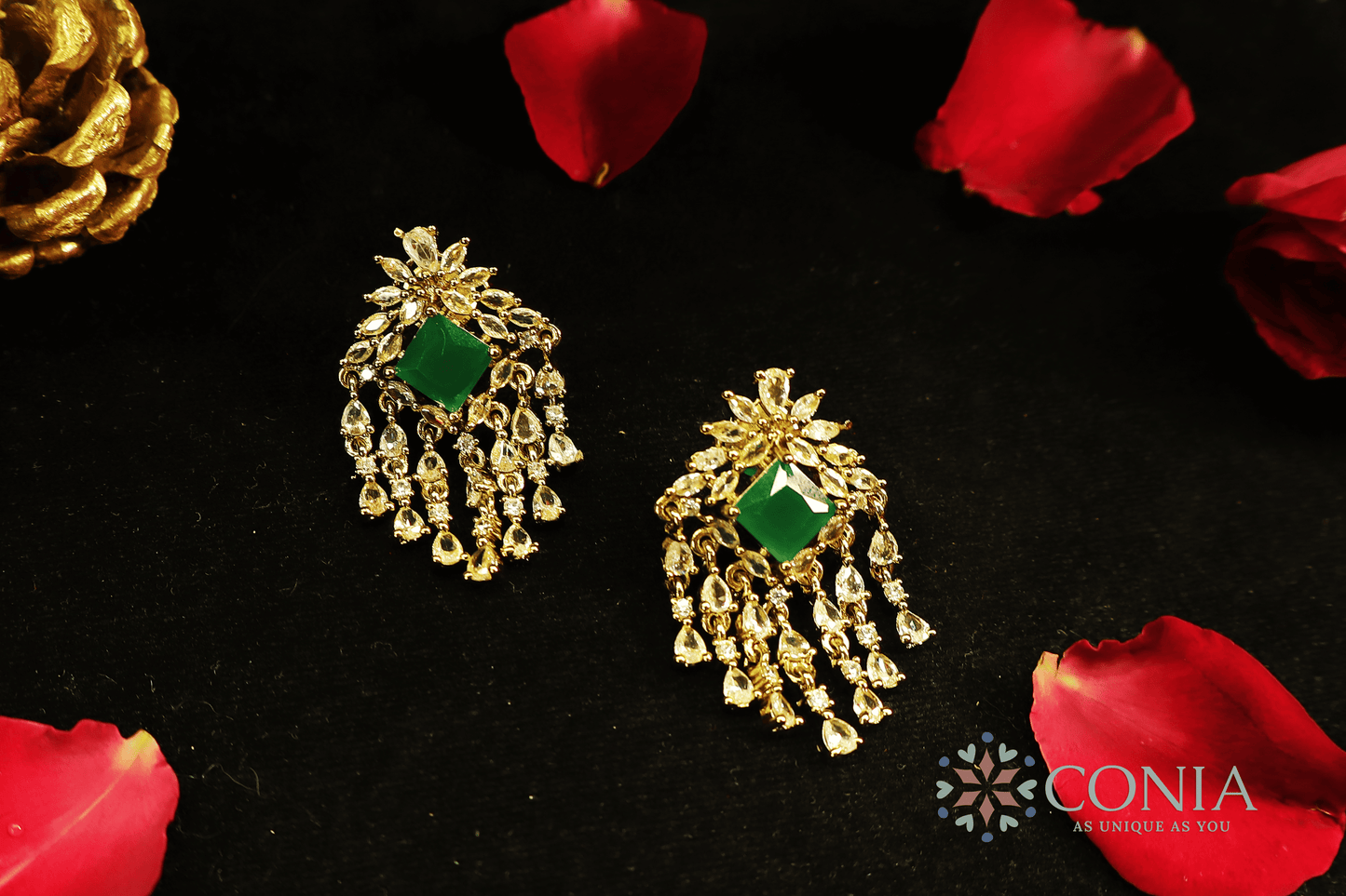 Victorian Dangles Green