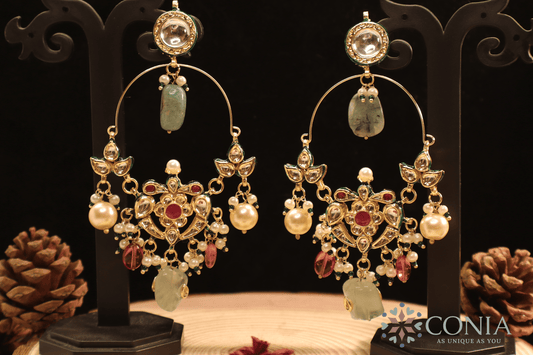 Royal Kundan Long Chandbaali