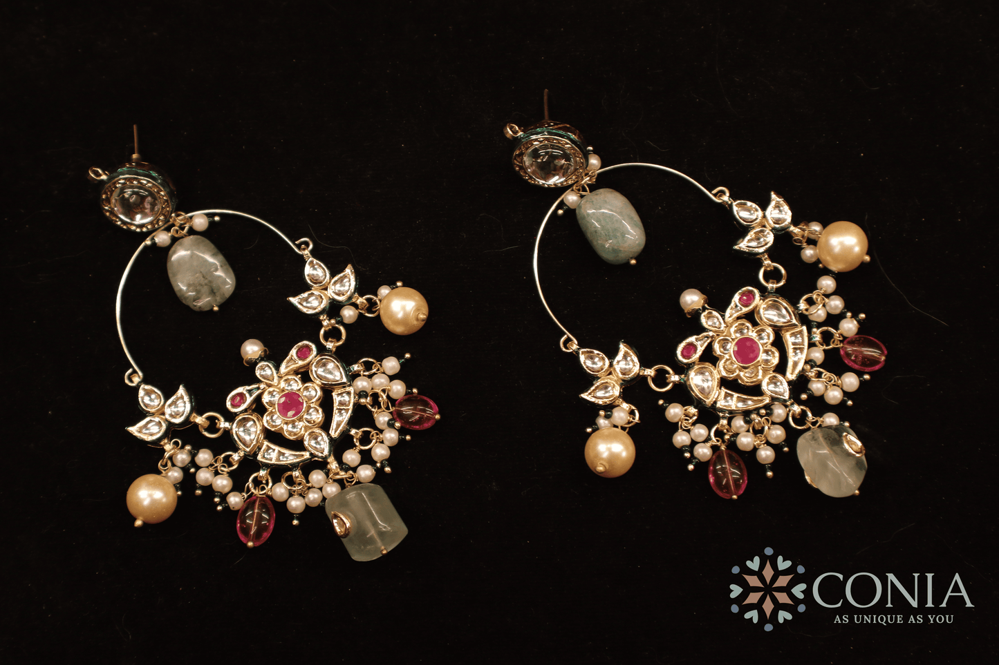 Royal Kundan Long Chandbaali