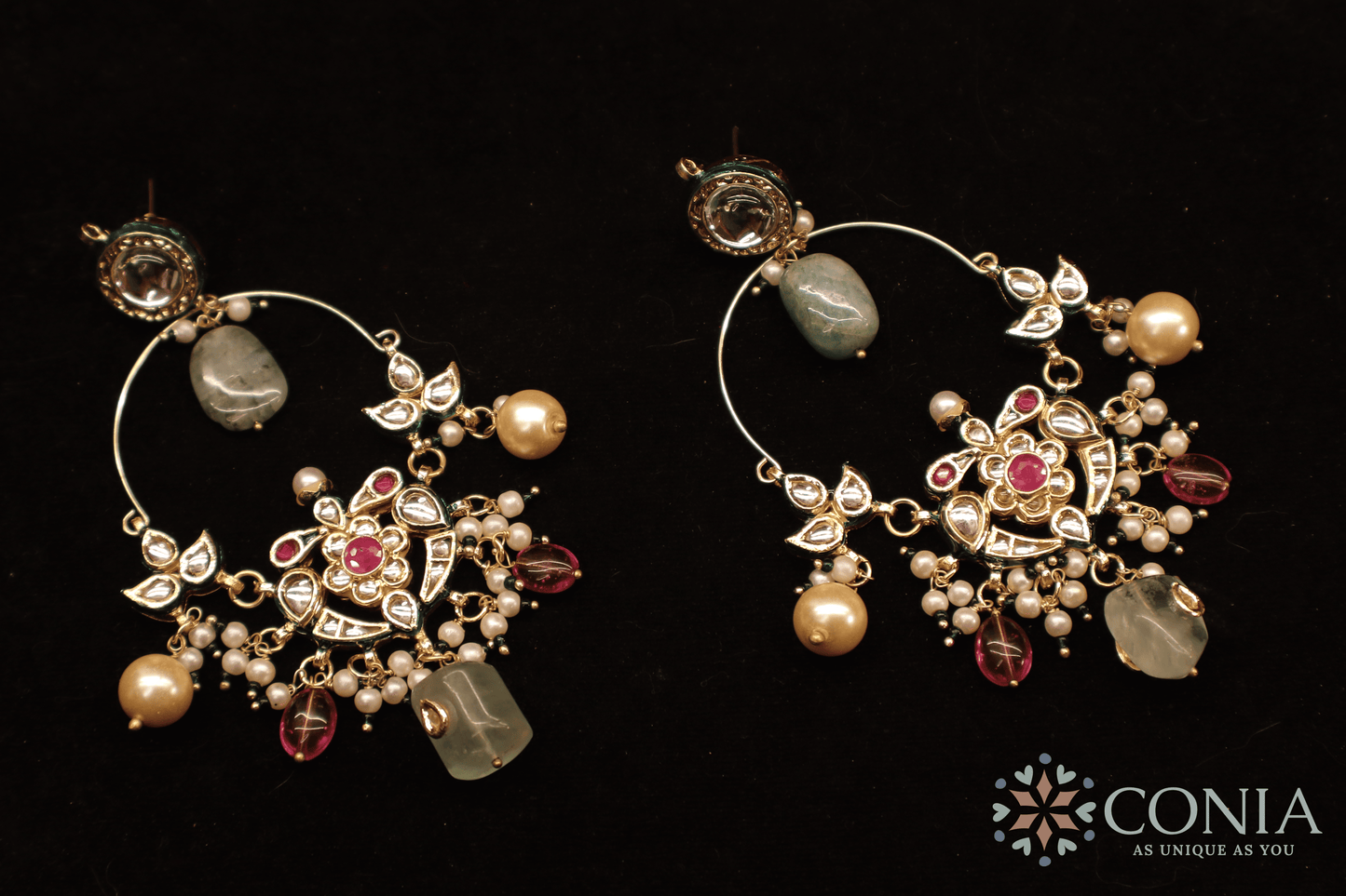 Royal Kundan Long Chandbaali