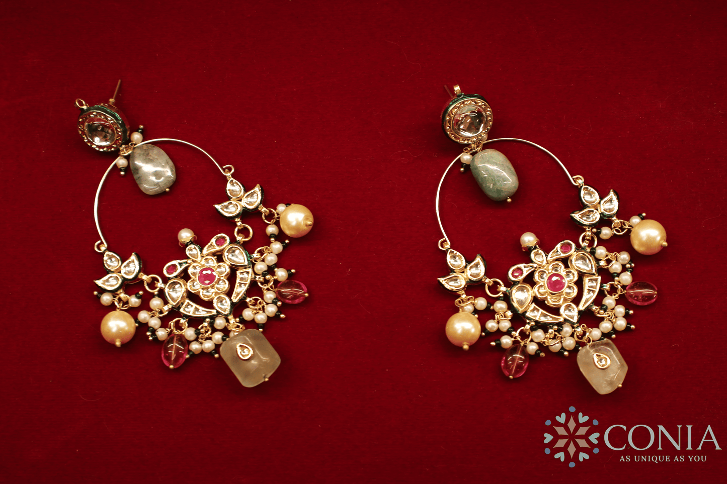 Royal Kundan Long Chandbaali