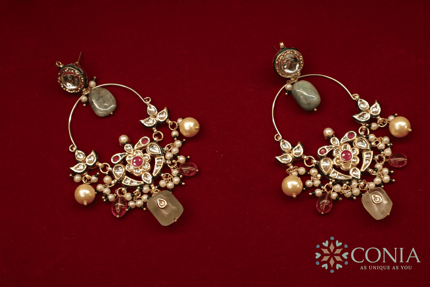 Royal Kundan Long Chandbaali