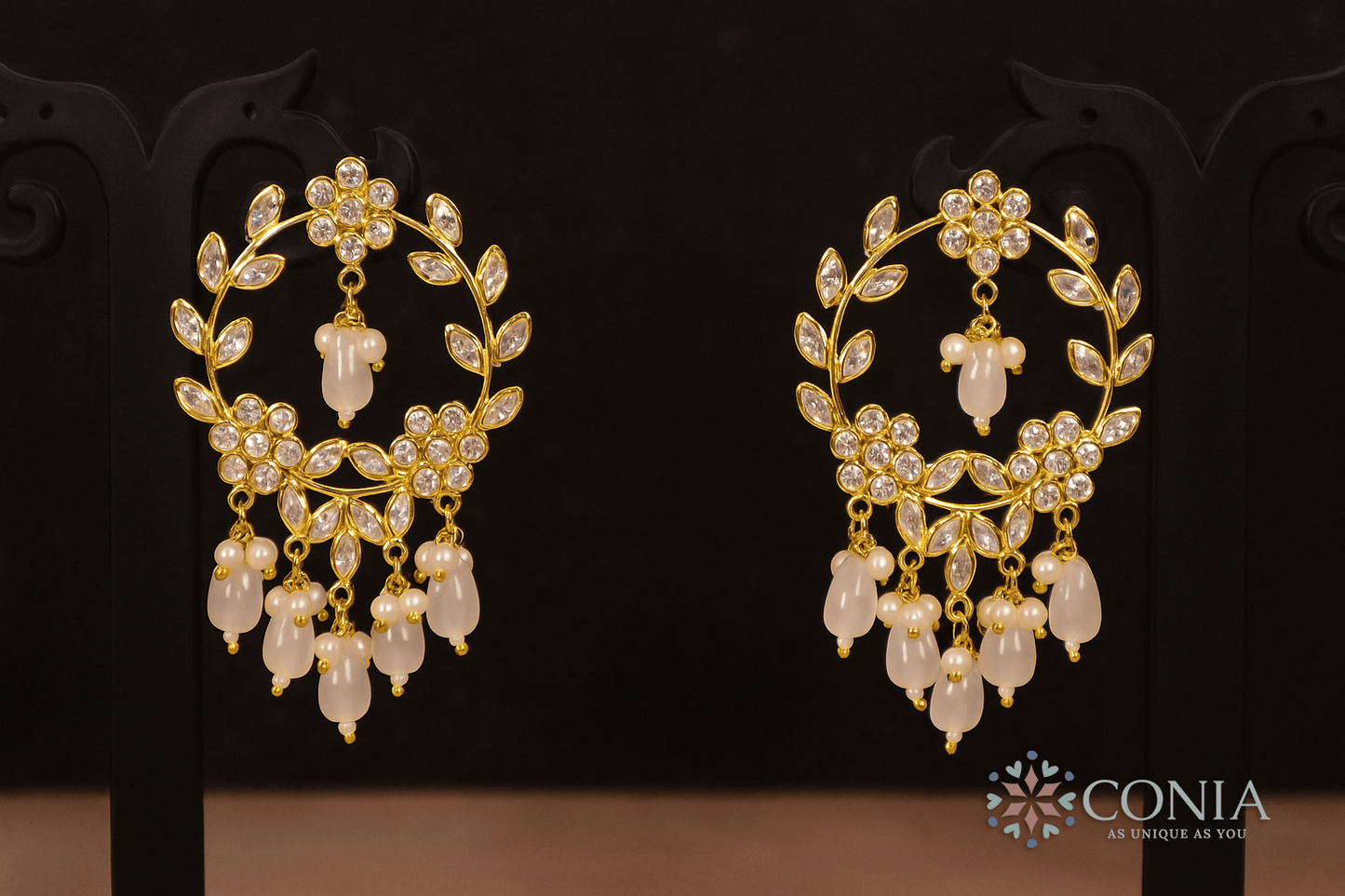 Floral Aura Chandbali