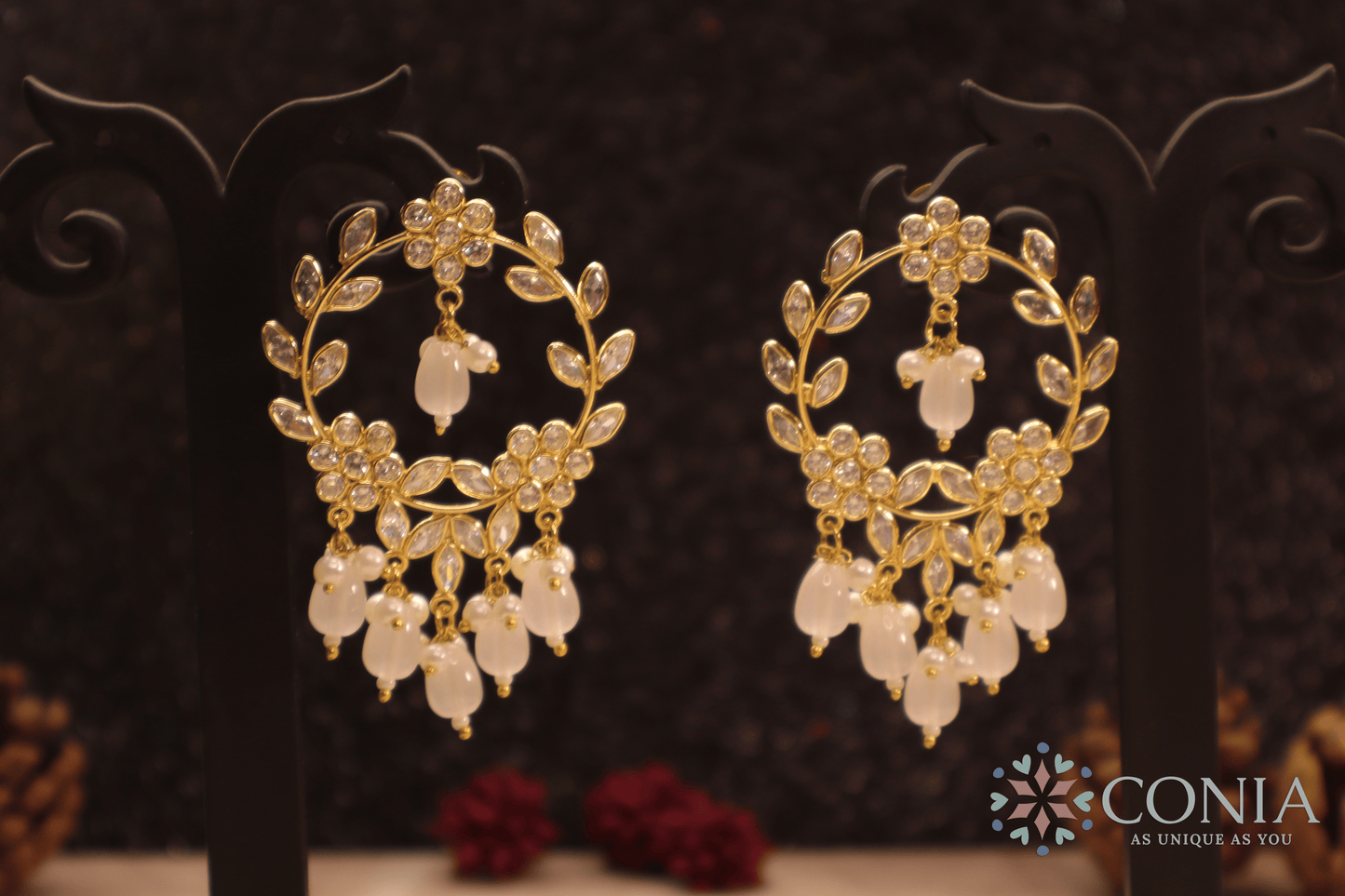 Floral Aura Chandbali