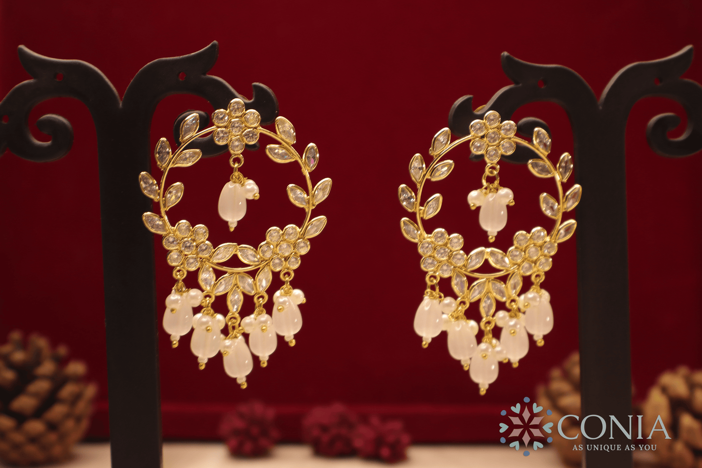 Floral Aura Chandbali