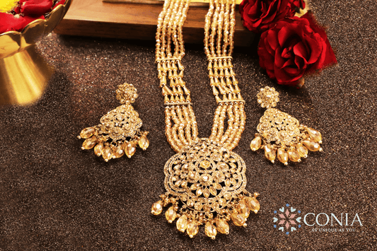 Heritage Crystal Beaded Long Necklace