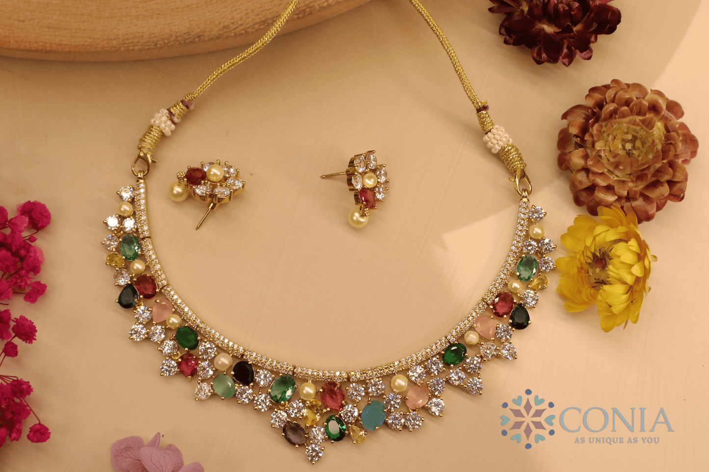 Navratna Elegance Necklace