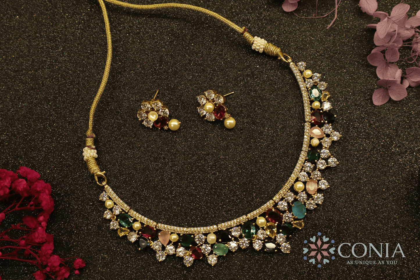 Navratna Elegance Necklace