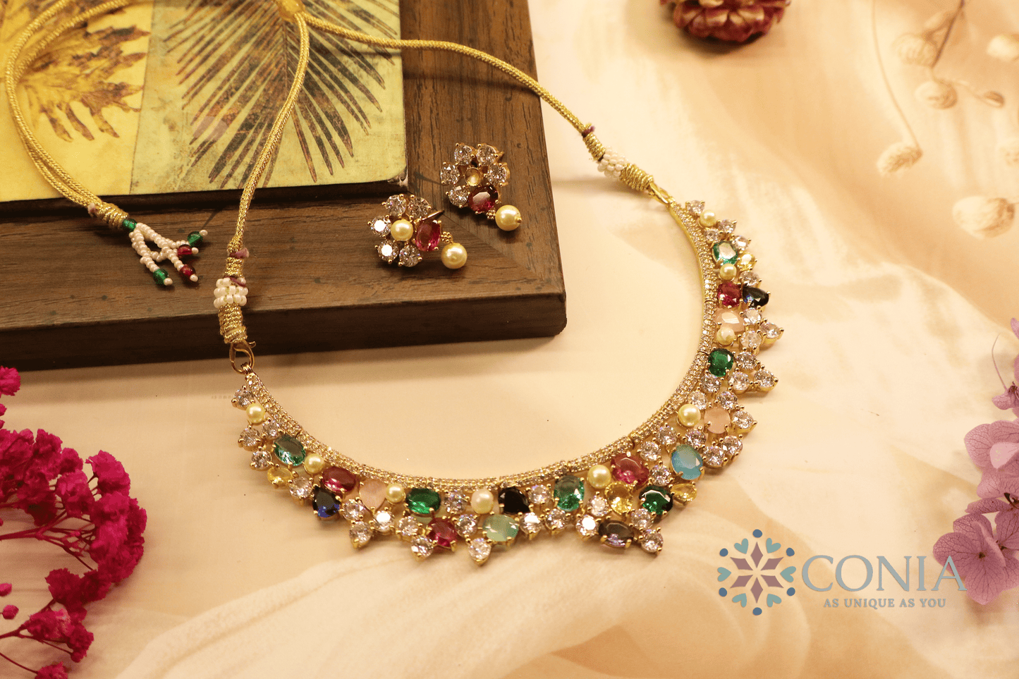 Navratna Elegance Necklace