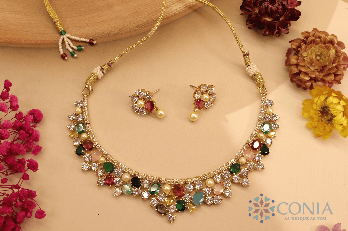Navratna Elegance Necklace
