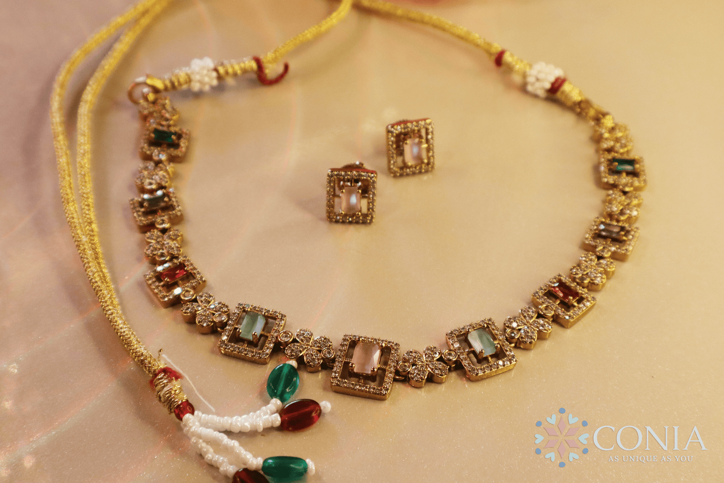 Floral Radiance Multicolor Necklace