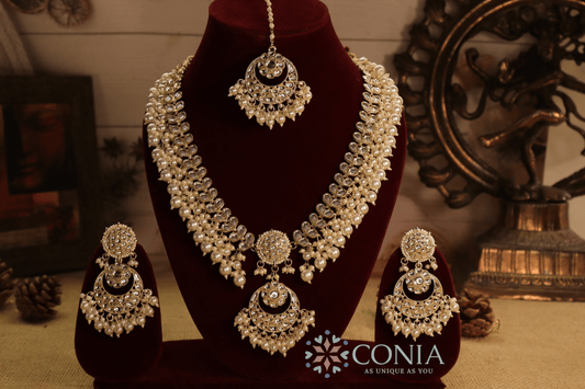 Mughal Moonlight Kundan Pearl Bridal Set