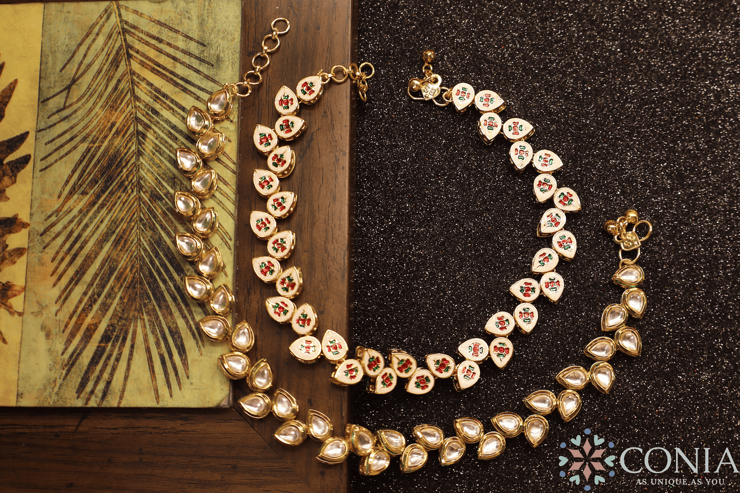 Sitara Kundan Payal with Gold Plating